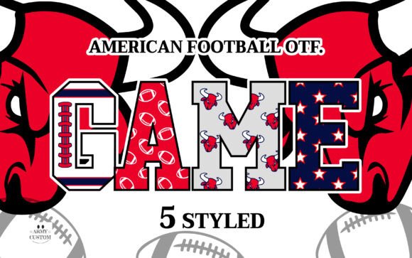 Athletic Typography: The Power of the American Football Bulls Font