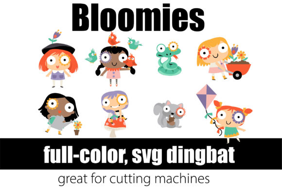 Bloomies: The Full-Color Dingbat Font for Whimsical Design