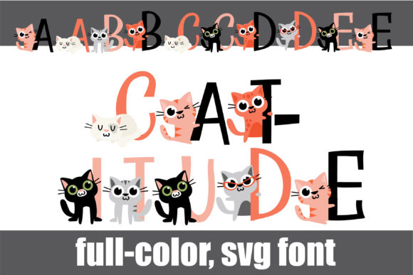 Catitude: A Playful SVG Font for Creative Projects