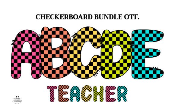 Checkerboard: A Playful Color Font for Vibrant Projects