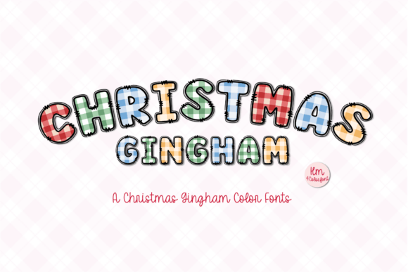 Christmas Gingham: A Cozy, Patterned Typeface for the Holidays