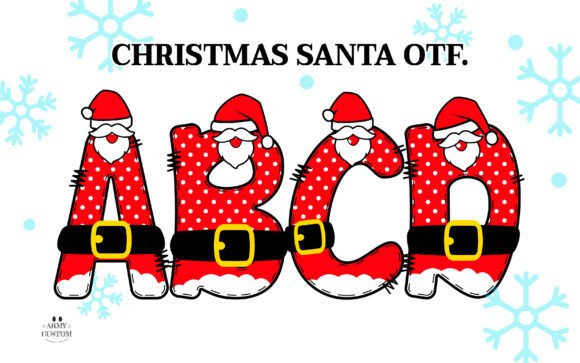 Christmas Santa Army: Whimsical Fonts for Holiday Magic