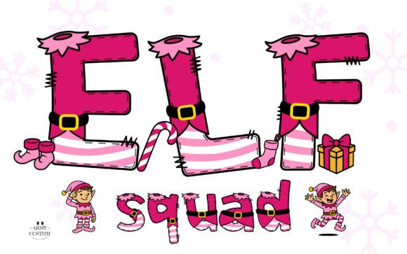 Elf Pink: The Festive Display Font for Holiday Designs