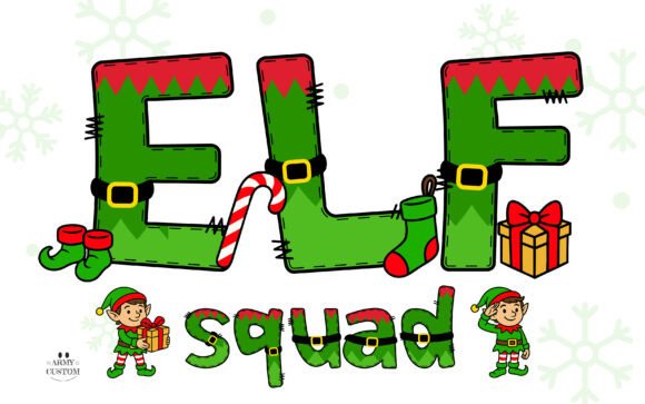Elf Squad: A Festive Display Font Bursting with Holiday Cheer