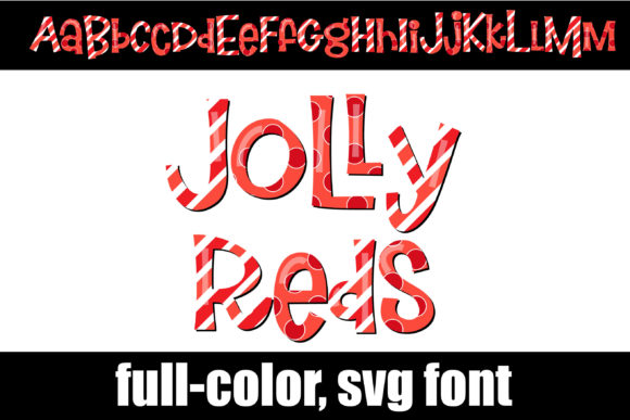 Jolly Reds: A Whimsical Red Font for Creative Projects