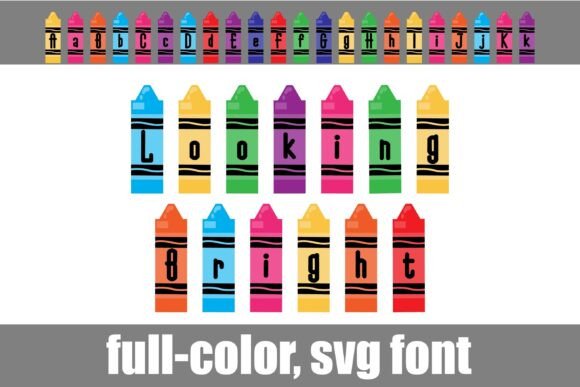 Looking Bright: A Playful Color Font for Creative Projects
