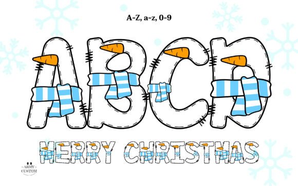 Snowman Army: A Playful Display Font for Holiday Projects