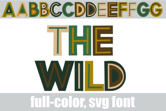 The Wild: A Full-Color SVG Font for Earthy Designs