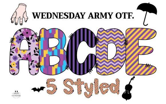 Wednesdayarmy Zigzag: A Bold Font for Audacious Designs